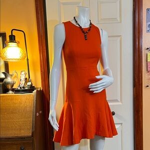 J. Crew Vibrant Orange Mini Dress